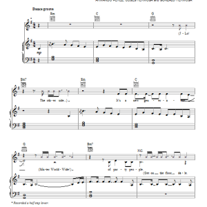 Jennifer Lopez On The Floor Musik Noten - Piano, Vocal & Guitar Chords - 81546-0