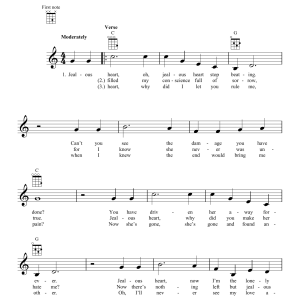 Jenny Lou Carson Jealous Heart Musik Noten - Ukulele - 163356-0