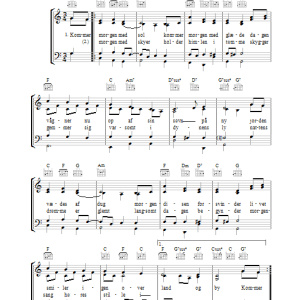 Jens Skou Olsen Kommer Morgen Med Sol Musik Noten - Piano, Vocal & Guitar Chords - 34144-0
