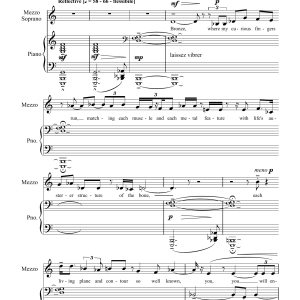Jeremy Dale Roberts Spoken to a Bronze Head (for mezzo-soprano and piano) Musik Noten - Piano & Vocal - 47922-0