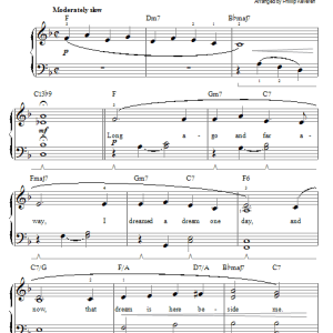 Jerome Kern Long Ago (And Far Away) (arr. Phillip Keveren) Musik Noten - Easy Piano - 55915-0
