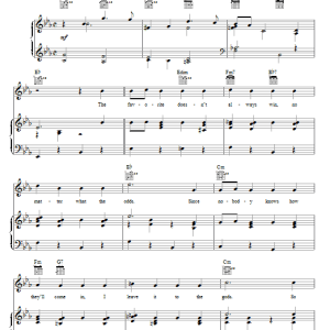 Jerome Kern Sure Thing Musik Noten - Piano, Vocal & Guitar Chords - 74142-0
