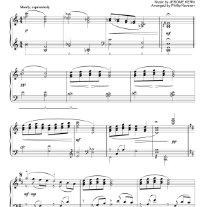 Jerome Kern The Way You Look Tonight (arr. Phillip Keveren) Musik Noten - Piano Solo - 30603-0