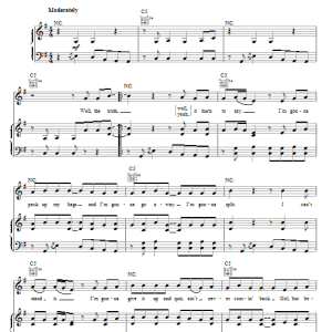 Jerrod Niemann Lover, Lover Musik Noten - Piano, Vocal & Guitar Chords - 75784-0