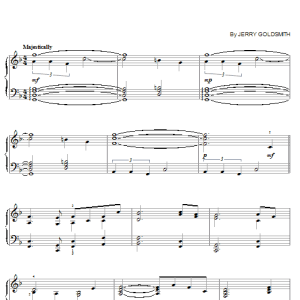 Jerry Goldsmith Star Trek First Contact Musik Noten - Piano Solo - 20009-0