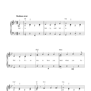 Jerry Herman Hello Dolly Musik Noten - Easy Piano - 33262-0