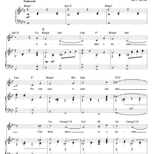 Jerry Herman It Only Takes A Moment Musik Noten - Guitar Chords/Lyrics - 80237-0