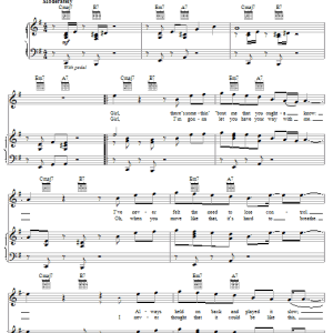 Jesse McCartney Right Where You Want Me Musik Noten - Piano, Vocal & Guitar Chords - 56489-0