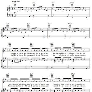 Jesse McCartney She's No You Musik Noten - Piano, Vocal & Guitar Chords - 51052-0