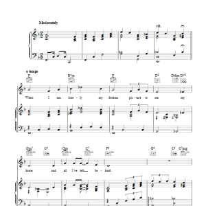 Jesse Stone Idaho Musik Noten - Piano, Vocal & Guitar Chords - 40422-0