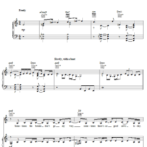 Jessica Simpson Everyday See You Musik Noten - Piano, Vocal & Guitar Chords - 28460-0