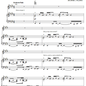 Jessica Simpson Push Your Tush Musik Noten - Piano, Vocal & Guitar Chords - 58760-0