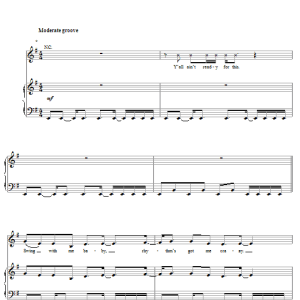 Jessica Simpson Swing With Me Musik Noten - Piano, Vocal & Guitar Chords - 58756-0