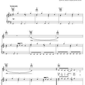 Jessica Simpson Walkin' 'Round In A Circle Musik Noten - Piano, Vocal & Guitar Chords - 58759-0