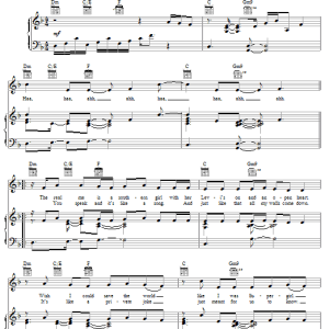 Jessica Simpson With You Musik Noten - Piano, Vocal & Guitar Chords - 26434-0