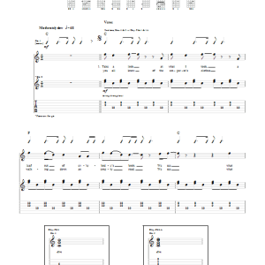 Jet Radio Song Musik Noten - Guitar Tab - 28735-0