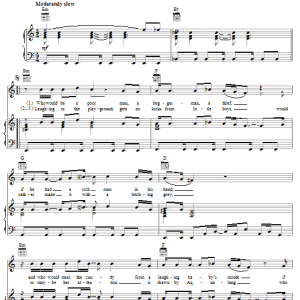 Jethro Tull Cross-Eyed Mary Musik Noten - Piano, Vocal & Guitar Chords - 29975-0