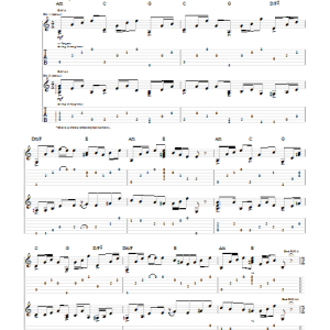 Jethro Tull Sossity, You're A Woman Musik Noten - Guitar Tab - 66664-0