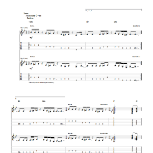 Jethro Tull To Cry You A Song Musik Noten - Guitar Tab - 66654-0