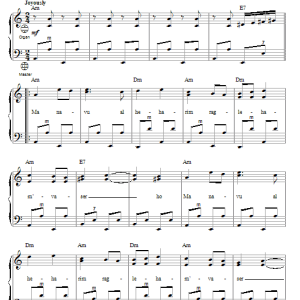 Jewish Folksong Ma Navu (How Welcome On the Mountains) Musik Noten - Accordion - 81925-0