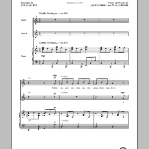 Jill Gallina Christmas Tree Angel Musik Noten - 2-Part Choir - 154017-0