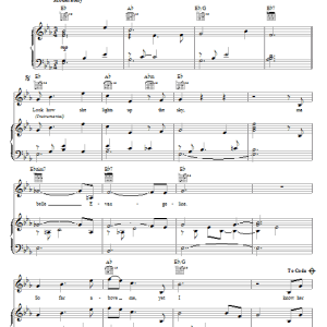 Jim Cummings Ma Belle Evangeline Musik Noten - Piano, Vocal & Guitar Chords - 73111-0