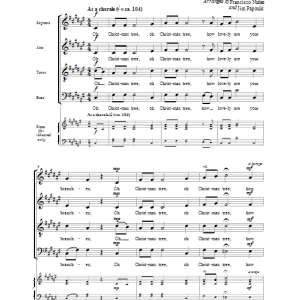 Jim Papoulis O Christmas Tree Musik Noten - SATB Choir - 90496-0