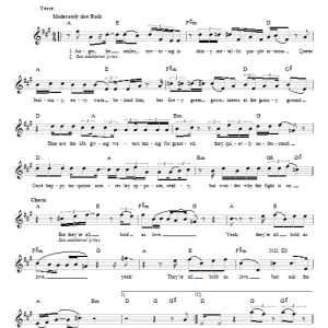 Jimi Hendrix Bold As Love Musik Noten - Easy Guitar - 25505-0