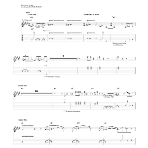 Jimi Hendrix Hear My Freedom Musik Noten - Guitar Tab - 88553-0