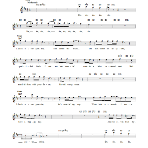Jimi Hendrix Look Over Yonder Musik Noten - Easy Guitar - 27815-0
