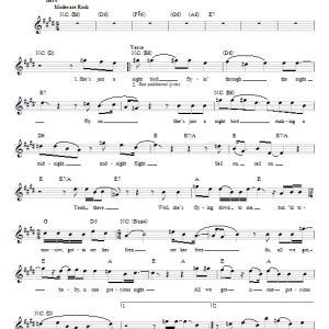 Jimi Hendrix Night Bird Flying Musik Noten - Easy Guitar - 27762-0