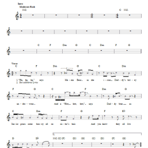 Jimi Hendrix Three Little Bears Musik Noten - Easy Guitar - 27772-0