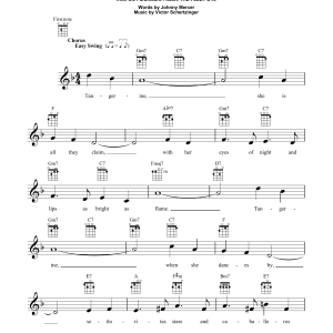 Jimmy Dorsey & His Orchestra Tangerine Musik Noten - Ukulele - 160208-0