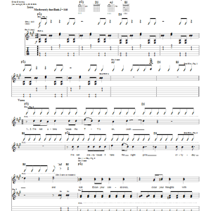 Jimmy Eat World Bleed American Musik Noten - Guitar Tab - 21389-0