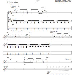 Jimmy Eat World Night Drive Musik Noten - Guitar Tab - 53326-0