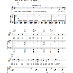 Jimmy Kennedy The Hokey Cokey Musik Noten - Piano, Vocal & Guitar Chords - 38129-0