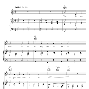 Jimmy Perry Who Do You Think You Are Kidding, Mr. Hitler? (theme from Dad's Army) Musik Noten - Piano, Vocal & Guitar Chords - 105549-0