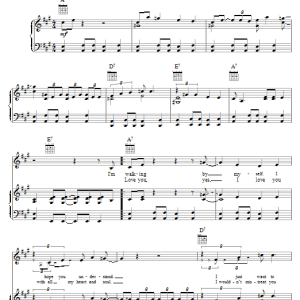 Jimmy Rogers Walking By Myself Musik Noten - Piano, Vocal & Guitar Chords - 16719-0