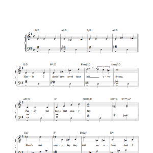 Jimmy Van Heusen Here's That Rainy Day Musik Noten - Piano, Vocal & Guitar Chords - 32326-0