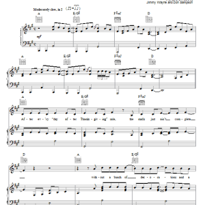 Jimmy Wayne Paper Angels Musik Noten - Piano, Vocal & Guitar Chords - 50118-0
