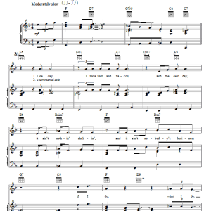 Jimmy Witherspoon Ain't Nobody's Business Musik Noten - Piano, Vocal & Guitar Chords - 69553-0