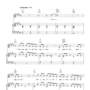 JLS One Shot Musik Noten - Piano, Vocal & Guitar Chords - 101491-0