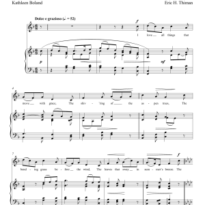 Joan Frey Boytim I Love All Graceful Things Musik Noten - Piano & Vocal - 177824-0