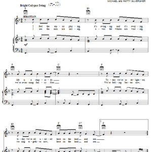 Jodi Benson Finale (Here On The Land And Sea) Musik Noten - Piano, Vocal & Guitar Chords - 28455-0