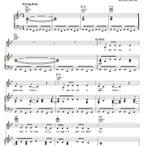 Joe DiPietro Bitch/Slut/Liar/Whore Musik Noten - Piano, Vocal & Guitar Chords - 76976-0