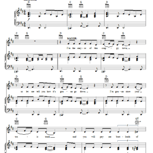 Joe DiPietro Jersey Girl Musik Noten - Piano, Vocal & Guitar Chords - 76971-0