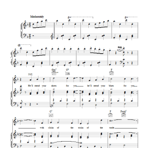 Joe Lubin The Shoemaker's Serenade Musik Noten - Piano, Vocal & Guitar Chords - 40304-0