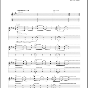 Joe Satriani A Piece Of Liquid Musik Noten - Guitar Tab - 71686-0