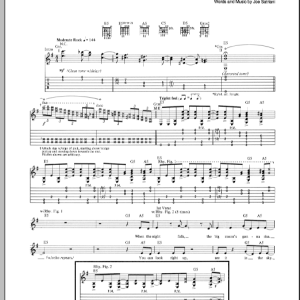 Joe Satriani Big Bad Moon Musik Noten - Guitar Tab - 71492-0