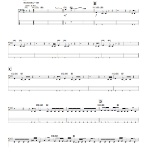 Joe Satriani Borg Sex Musik Noten - Bass Guitar Tab - 64874-0